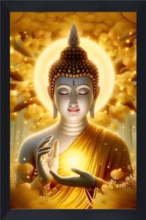 Gita Govinda Lord Buddha acrylic glass 10*14 inch Digital Reprint 14 inch x 10 inch Painting