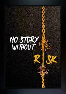 CrowdHall Motivational Quotes Frame | Quotes Wall Frames | Motivational Quotes Wall Frame Digital Reprint 13.5 inch x 10 inch Painting