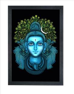 Devatwal Lord Shiva / ShivJi Photo Frame For Wall Mounted Painting Digital Reprint 14 inch x 10 inch Painting