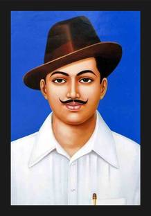 jog craft veer bagat singh photo, bagat singh photo frame Digital Reprint 14 inch x 20 inch Painting