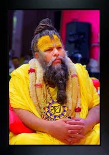 CrowdHall Premanand Ji Maharaj Photo | Premanand Govind Sharan Ji Maharaj Photo Frame. Digital Reprint 13.5 inch x 10 inch Painting