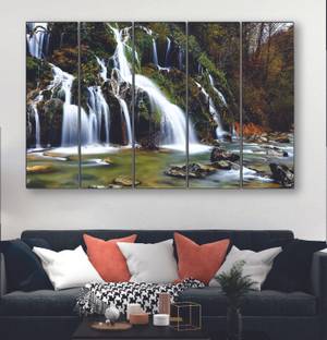 Waterfall UV textured 6MM MDF Premium Large Panel Digital Reprint 40 inch x 24 inch Painting Paper Print