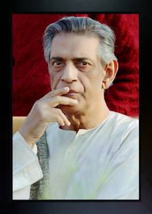 CrowdHall Satyajit Ray Photo Frame | Satyajit Ray Poster Digital Reprint 13.5 inch x 10 inch Painting