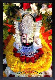 LVY Arts Jatin Khatu shyam photo frame/baba shyam photo frame Digital Reprint 13 inch x 9 inch Painting