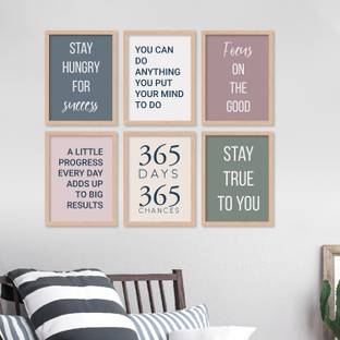 ARAkri Motivational Quotes Wall Frames- Inspirational Quotes for Office Home Walls Digital Reprint 13 inch x 10 inch Painting