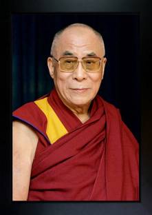क्राउडहॉल Dalai Lama Photo Frame डिजिटल रीप्रिंट 13.5 inch x 10 inch पेंटिंग