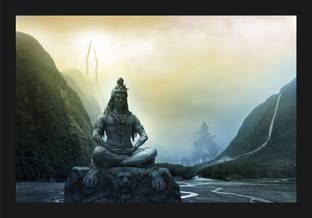 jog craft shankar bhagwan photo frame| shankar bhagwan photo Digital Reprint 14 inch x 20 inch Painting