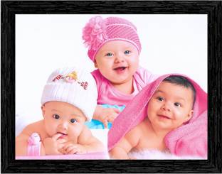 Indianara Cute Baby Premium Painting Digital Reprint 10 inch x 13 inch Painting