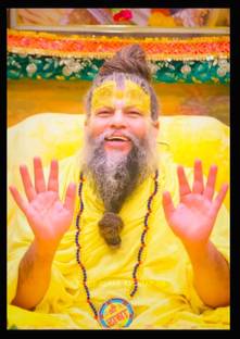 SHREE COLLECTION shri premanand ji maharaj radhavallabh shree haridas photo frame Digital Reprint 12 inch x 8 inch Painting