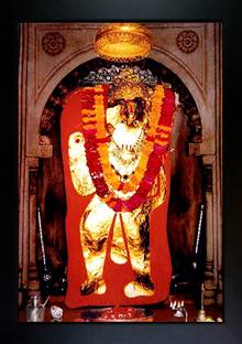CrowdHall Mehandipur Balaji Photo Frame | Mehandipur Balaji Ji Painting Digital Reprint 13.5 inch x 10 inch Painting