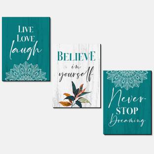 KOTART Kitchenl Quotes Wooden Wall Mdf Panel Hanging for Room and Office panel 24 Digital Reprint 14 inch x 11 inch Painting