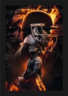 jog craft ms dhoni photo, dhoni photo, mahi photo frame Digital Reprint 10 inch x 14 inch Painting