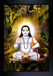 CrowdHall Baba Balak Nath Photo Frame | Baba Balak Nath Poster Digital Reprint 13.5 inch x 10 inch Painting
