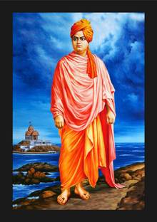jog craft vivekanand photo frame,vivekanand photo Digital Reprint 14 inch x 10 inch Painting