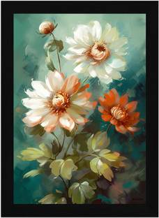 FRIZZY ARTS Verdant Bloom Whispers Digital Reprint 13 inch x 10 inch Painting