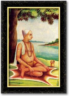 KSS GOSWAMI TULSIDAS photo frame (Wood Base and Front Laminated) Acrylic 18 inch x 12 inch Painting