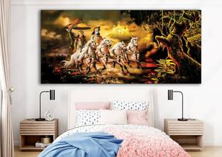 BPDESIGNSOLUTION canvas wall painting for room,office,bedroom,size 24x48 inch (without frame ) Canvas 48 inch x 24 inch Painting