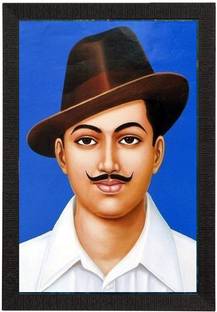 AARTKALA Samriddhi Indian Freedom Fighter Chandra Shekhar PAINTING Digital Reprint 20 inch x 14 inch Painting