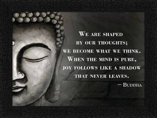 MHridayCraft MHC - buddha motivation quotes 1 Digital Reprint 9 inch x 12 inch Painting