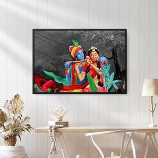 CanvasStocks Radha Krishna Picture Canvas 20 inch x 30 inch Painting