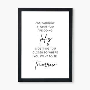Wizzartprints Minimalist Motivational quote wall Poster, A4 Wall Art, Home Decor Inspirational Ink 12.5 inch x 9 inch Painting