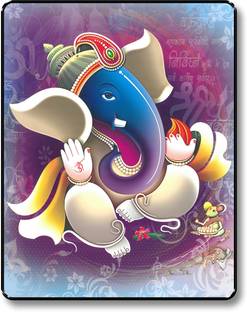 saf GANESHA PAINTING Digital Reprint 14 inch x 11 inch Painting