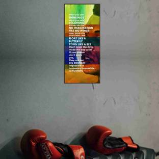 Wall Kriti Motivational Muhammad Ali WKVFDEC2022069 Digital Reprint 45 inch x 22 inch Painting