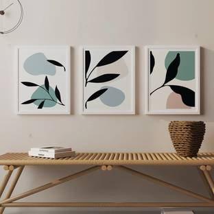 Art Street Bohemian Abstract Botanical Boho Wall Art Framed Art Print for Bedroom Digital Reprint 17 inch x 13 inch Painting