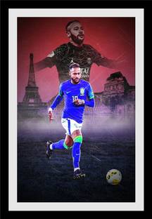 jog craft neymar jr photo| neymar footballer photo frame Digital Reprint 14 inch x 10 inch Painting