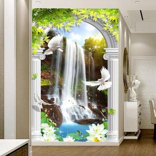 HD RAPID DESIGN Wall Painting Scenery for Home Decor, Office etc (Self Adhesive Vinyl) Digital Reprint 46 inch x 23 inch Painting