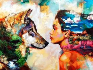 TREXEE Diy Oil Paint by Numbers Painting kit Acrylic Paint by Numbers Kit Canvas 20 inch x 16 inch Painting