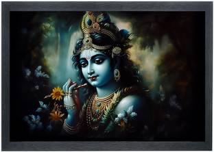 श्री श्याम Lord krishna Photo Frame For Wall Mounted Painting डिजिटल रीप्रिंट 10 inch x 14 inch पेंटिंग