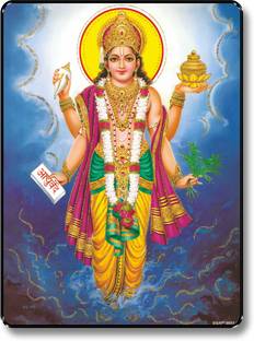 saf Vishnu UV Textured Multi-Effect Painting Digital Reprint 14 inch x 11 inch Painting