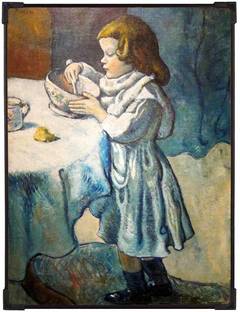 FURNATO | Pablo Picasso Painting Collection – The Gourmet – MDF Frame Binding Digital Reprint 15 inch x 12 inch Painting
