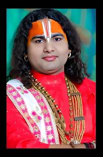 LVY ART Aniruddhacharya Ji Maharaj Wall Photo Frame–for Mandir,Office Decor Wall Hanging Digital Reprint 8 inch x 6 inch Painting