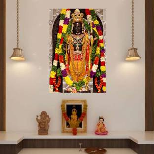 GIFT JAIPUR Ram Lalla Balak Ram BL-1 Ayodhya Mandir idol Glossy Printed Acrylic photo frame Acrylic 12 inch x 8 inch Painting