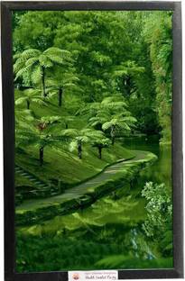 Shubh Sanket Vastu Greenary Scene Poster Digital Reprint 20.5 inch x 16.5 inch Painting