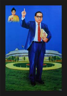jog craft dr br ambedkar painting| dr ambedkar painting|bhm rao ambeddkar photo frame Digital Reprint 14 inch x 10 inch Painting