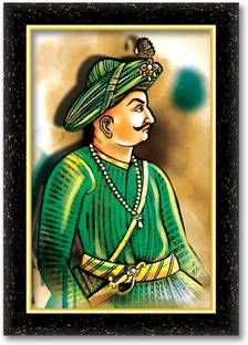 ARAAKA TIPU JI photo frame (Wood Base and Front Laminated) Acrylic 12 inch x 8 inch Painting