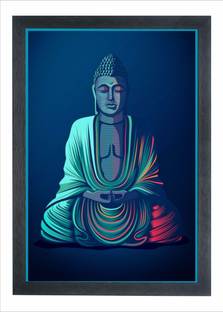 Chitransh Buddha Digital Reprint 20 inch x 14 inch Painting