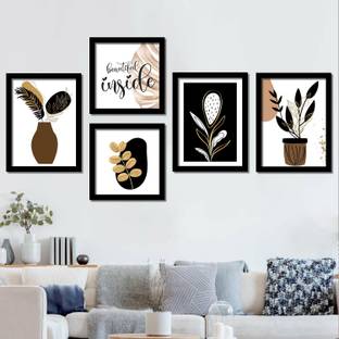 Modern Art Wall Posters With Frame for Home Living Room Bedroom Wall Decor - Framed Posters for Wall - Posters for Room - Wall Posters for Office Paper Print