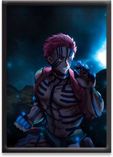 Jurojin Junction Akaza | Demon Slayer | Digital Reprint 11.7 inch x 8.3 inch Painting