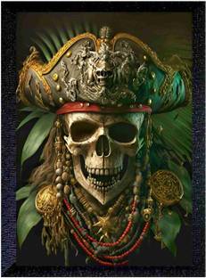 ER HANDICRAFT JACK SPARROW HORROR Digital Reprint 10 inch x 14 inch Painting