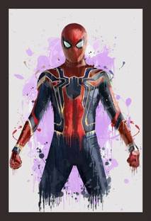 Mad Masters Sci-fi SpiderMan 1 Piece wooden framed painting |Wall Art | Home Décor | Painting Art | Unique Design | Attractive Frames Digital Reprint 18 inch x 12 inch Painting