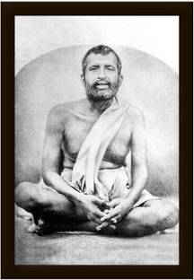 AARTKALA Sri Ramakrishna Paramahamsa Framed Photo Digital Reprint 14 inch x 20 inch Painting