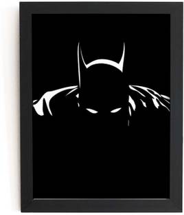 TheKarkhana Batman DC Movies Silhouette (Laminated Without Glass) Digital Reprint 12 inch x 8 inch Painting