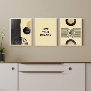 Painting Mantra Modern Boho Motivational Quotes Live Your Dreams Art Prints Posters Digital Reprint 17.5 inch x 12.7 inch Painting