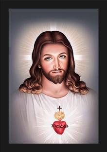 jog craft jesus photo frame|jesus painting|jesus photo Digital Reprint 14 inch x 10 inch Painting