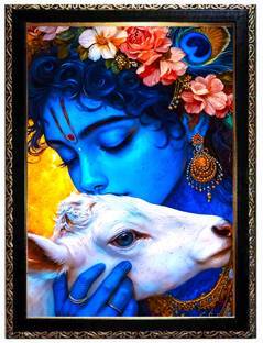 ER Enterprises KHANA 4K ULTRA GLOSSY PHOTO WIHT FRAME A4 SIZE Digital Reprint 14 inch x 10 inch Painting