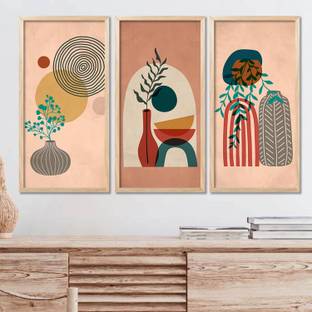 KOTART Boho Theme Digital Painting for Wall Decoration - Minimal Wall Art Prints Digital Reprint 19 inch x 10 inch Painting
